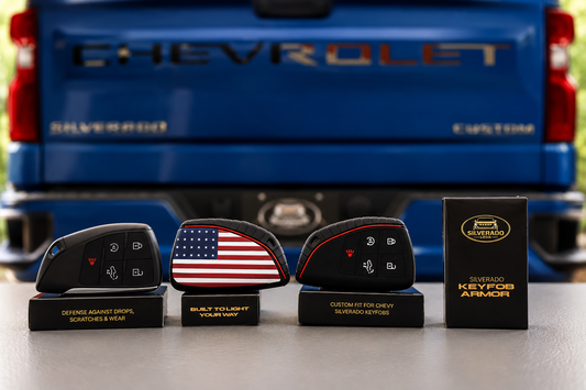 2022-2026 Silverado American Flag Silicone Key Fob Cover